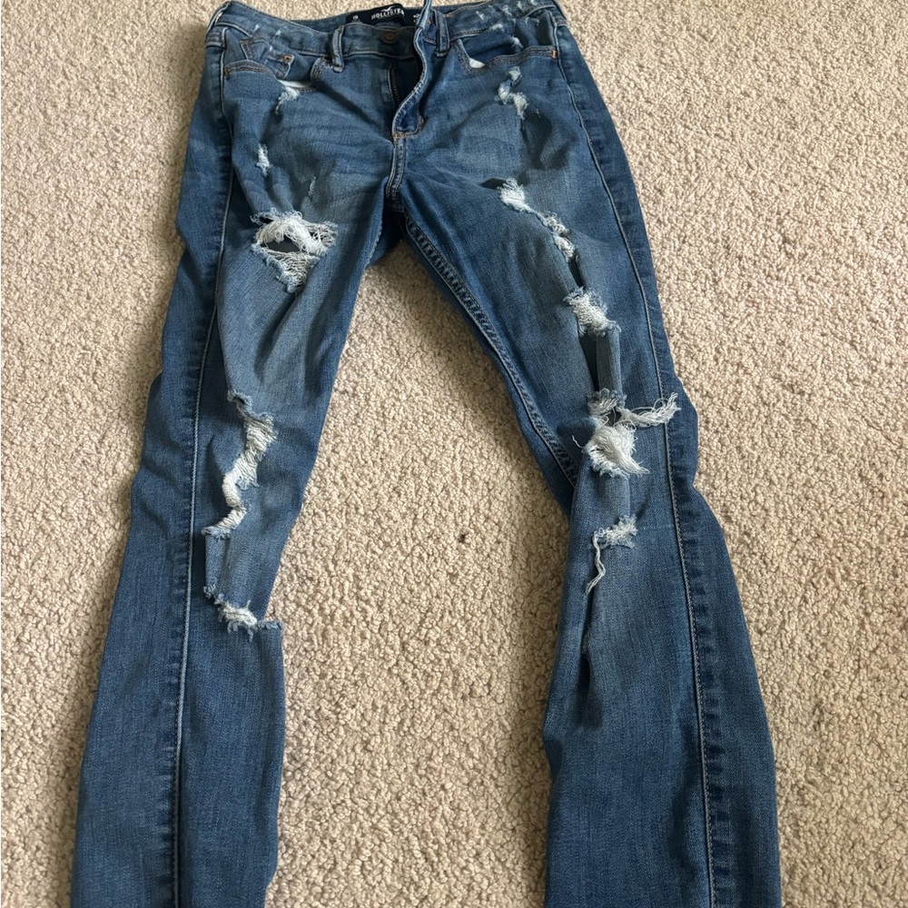 Distressed Blue Women's Jeans